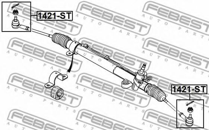 Рулевой наконечник Febest (1421ST) - изображение 2