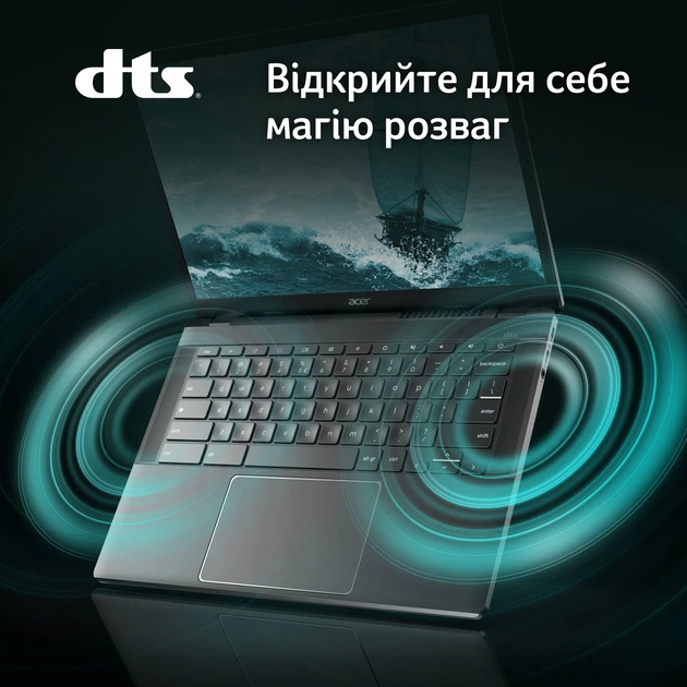Ноутбук Acer Chromebook Plus 514 "з Google AI" CB514-3HT-R03H (NX. KP9EU. 002) Steel Gray - Фото 11 Ноутбук Acer Chromebook Plus 514 "з Google AI" CB514-3HT-R03H (NX. KP9EU. 002) Steel Gray - зображення 11