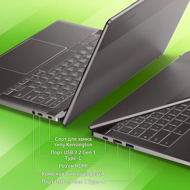 Ноутбук Acer Chromebook Plus 514 "з Google AI" CB514-3HT-R03H (NX. KP9EU. 002) Steel Gray - Фото 12 Ноутбук Acer Chromebook Plus 514 "з Google AI" CB514-3HT-R03H (NX. KP9EU. 002) Steel Gray - зображення 12