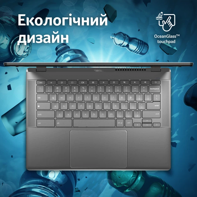 Ноутбук Acer Chromebook Plus 514 "з Google AI" CB514-3HT-R03H (NX. KP9EU. 002) Steel Gray - Фото 13 Ноутбук Acer Chromebook Plus 514 "з Google AI" CB514-3HT-R03H (NX. KP9EU. 002) Steel Gray - зображення 13