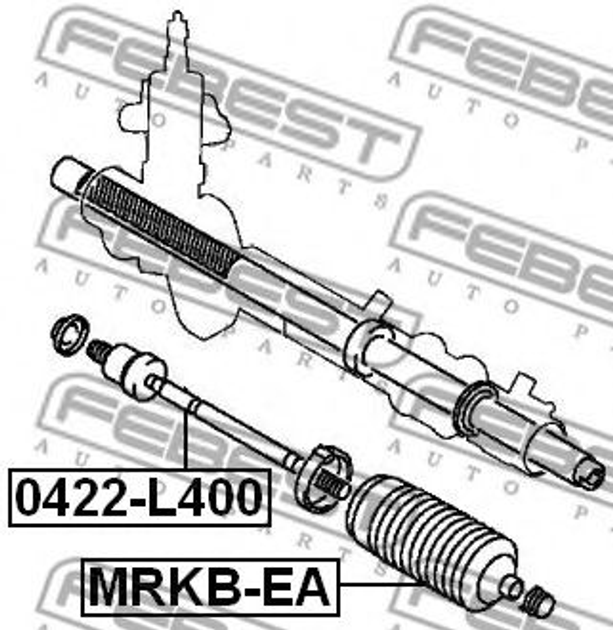 Рульова тяга Febest (0422L400) - зображення 2