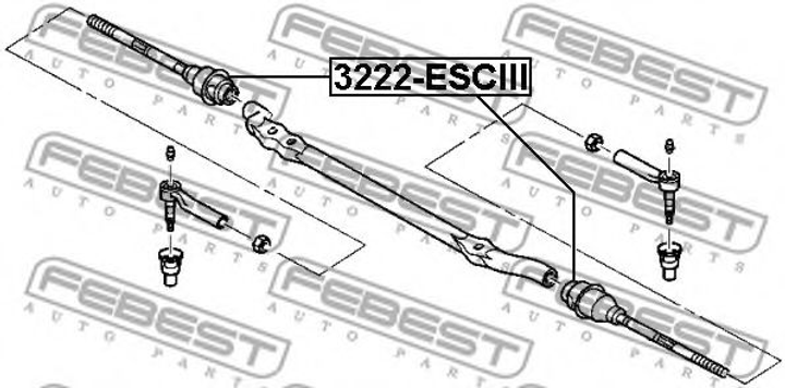 Рулевая тяга Febest (3222ESCIII) - изображение 2