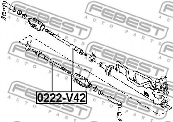 Рульова тяга Febest (0222V42) - зображення 2