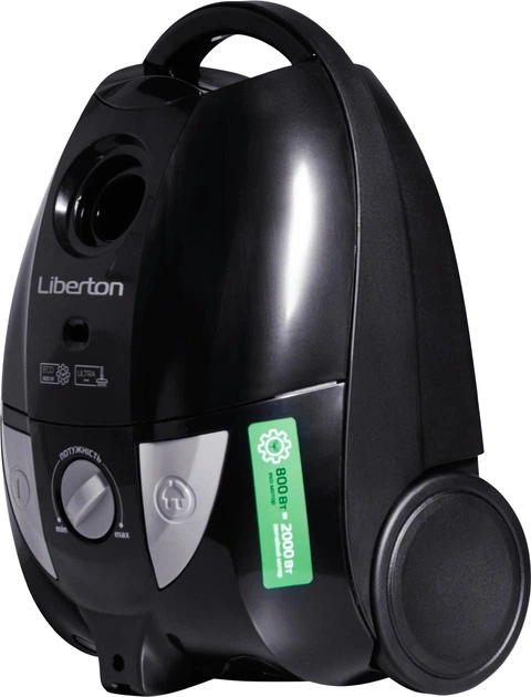 Пылесос 2.5 л с мешком для сбора пыли сухой уборки Liberton LVC-4300 800 Вт, экодвигатель, НЕРА фильтр - изображение 4