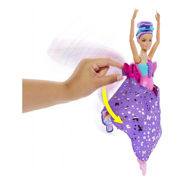 Кукла Барби Балерина - бабочка Волшебные крылышки Barbie Dance and Flutter (HXJ10) - Фото 5 Кукла Барби Балерина - бабочка Волшебные крылышки Barbie Dance and Flutter (HXJ10) - изображение 5