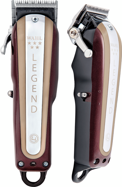 Машинка для стрижки WAHL Legend Cordless, акум., роторний мотор, насадок-8, гребінець, мастило в компл, сталь, бордовий - зображення 5