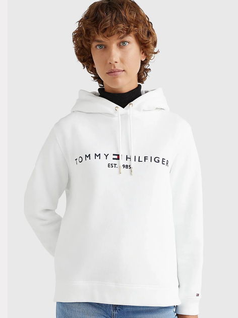 Худі жіноче Tommy Hilfiger WW0WW31998-YBR XS Біле (8720114744455) - зображення 1