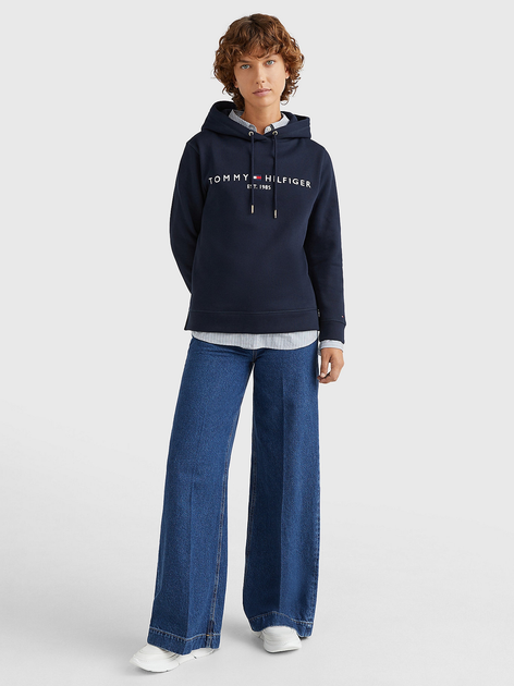 Худі жіноче Tommy Hilfiger WW0WW31998-DW5 M Темно-синє (8720114744714) - зображення 3