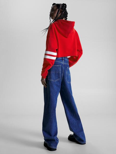 Худі оверсайз жіноче Tommy Jeans DW0DW16122-XNL S Бордове (8720644476642) - зображення 4