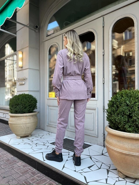 Fashions • Женский вельветовый костюм Лойд Fashions 46-48 пудра (1015-бу) - изображение 2
