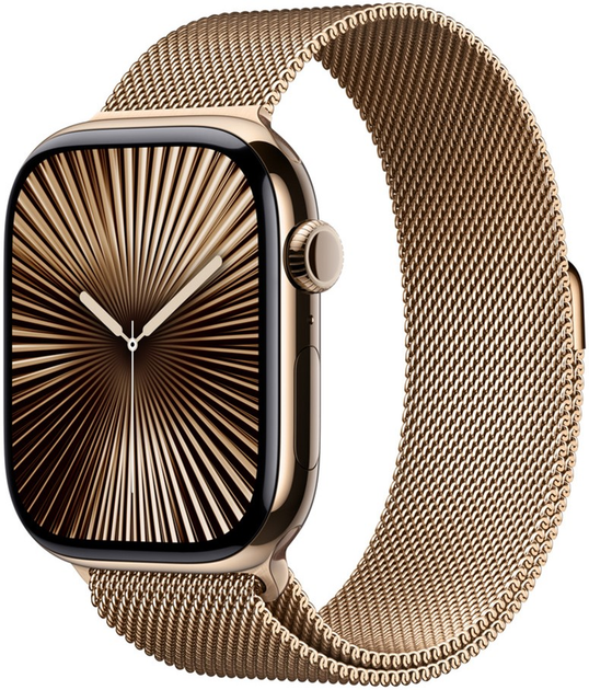 Браслет Apple Milanese Loop для Apple Watch 46mm M/L Gold (MXMR3) - зображення 1