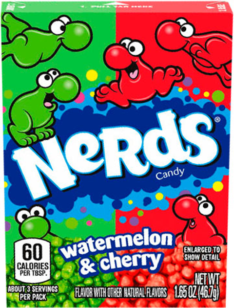 Конфеты Nerds Арбуз-Вишня 46.7 г (1230000131827) – купить в Украине ...