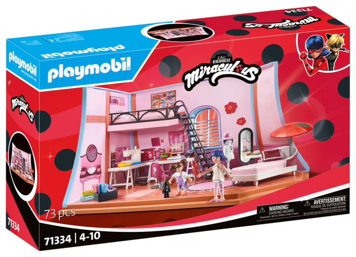 Набір фігурок Playmobil Miraculum Мансарда Марінетт 71334 (4008789713346) - зображення 1