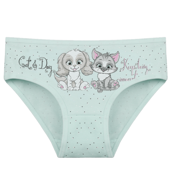 Детские слипы для девочки с принтом Cat Dog - Donella - 4112Y3 - 98-104 см - Светло-бирюзовый - Фото 1 Детские слипы для девочки с принтом Cat Dog - Donella - 4112Y3 - 98-104 см - Светло-бирюзовый - изображение 1