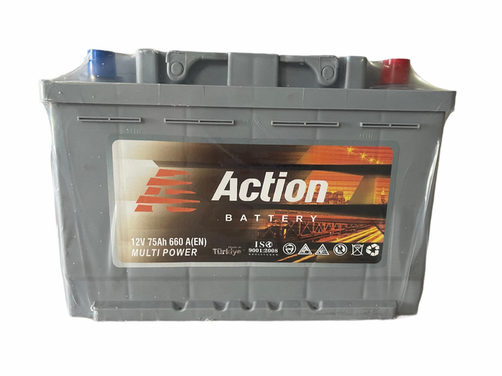 Аккумулятор автомобильный Action Battery 75Ач (R+) 12V/660AEN - изображение 1