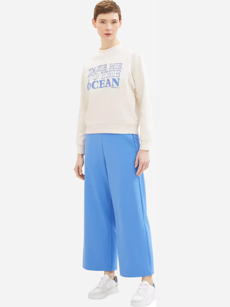 Bluza damska bez kaptura oversize Tom Tailor 1040582 S Biała (4067261911694) - obraz 3