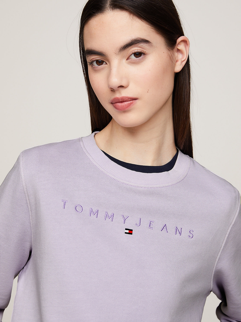 Світшот жіночий Tommy Jeans DW0DW17793-W06 XS Фіолетовий (8720646673759) - зображення 5