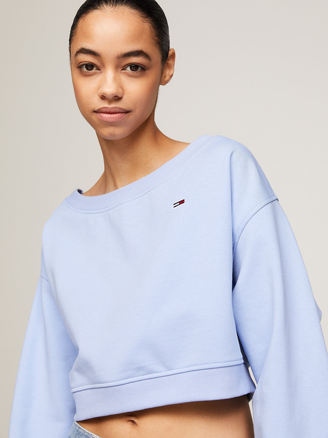 Світшот оверсайз жіночий Tommy Jeans DW0DW17956-C3S M Блакитний (8720646723539) - зображення 5