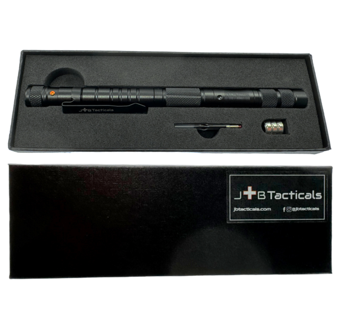 Профессиональная Тактическая Ручка JB Tacticals Kubotan JB-03 10в1 Черный - изображение 5