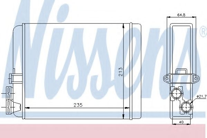 пічка VOLVO S60(00-)2.0 T(+)[OE 9171503] Nissens (73641) - зображення 1