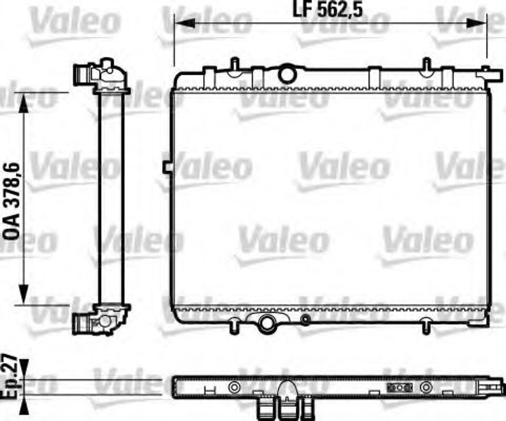 Радиатор Valeo (732893) - изображение 1