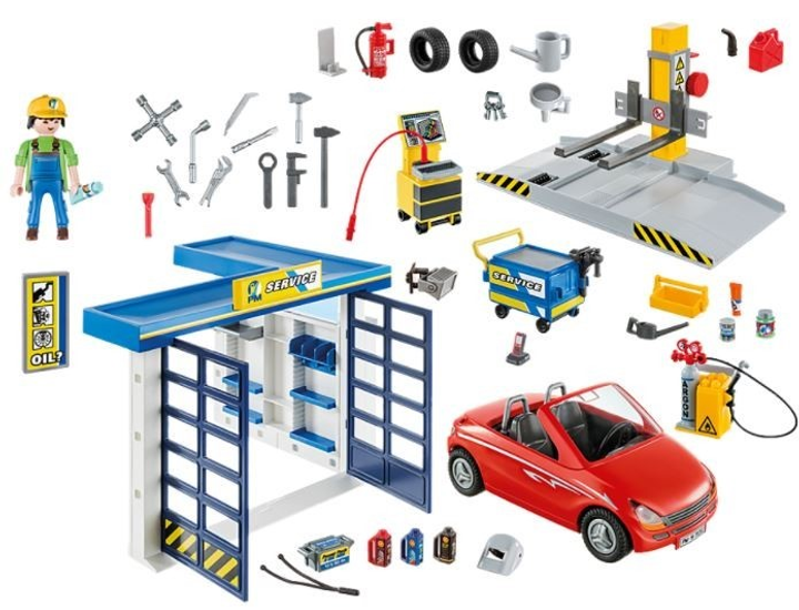 Zestaw z figurkami Playmobil City Life Warsztat samochodowy 70202 (4008789702029) - obraz 2