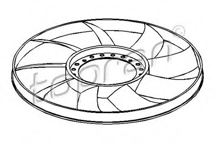 Крыльчатка вентилятора Topran (110295) - изображение 1
