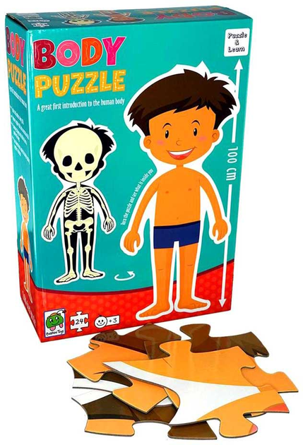 Puzzle Barbo Toys Moje ciało Chłopiec 26 elementów (5704976059417) - obraz 1