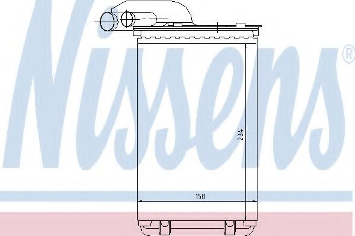 пічка RN CLIO I(90-)1.1(+)[OE 77 01 033 457] Nissens (73252) - зображення 1