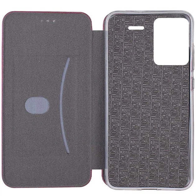 Кожаный чехол-книжка Classy для Xiaomi Redmi Note 13 Pro+ Maroon - изображение 4