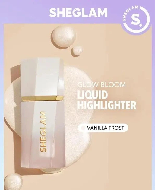 Рідкий хайлайтер SHEGLAM Bloom Liquid Highlighter Vanilla Frost 5.2 мл - Фото 3 Рідкий хайлайтер SHEGLAM Bloom Liquid Highlighter Vanilla Frost 5.2 мл - зображення 3