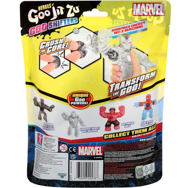 Фігурка Moose Goo Jit Zu Marvel Go Shifters War Machine (0630996425787) - зображення 3