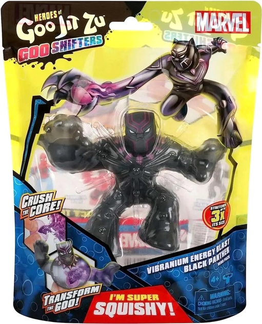 Фігурка TM Toys Goo Jit Marvel Goo Shifters Black Panther 12 см (0630996425800) - зображення 1