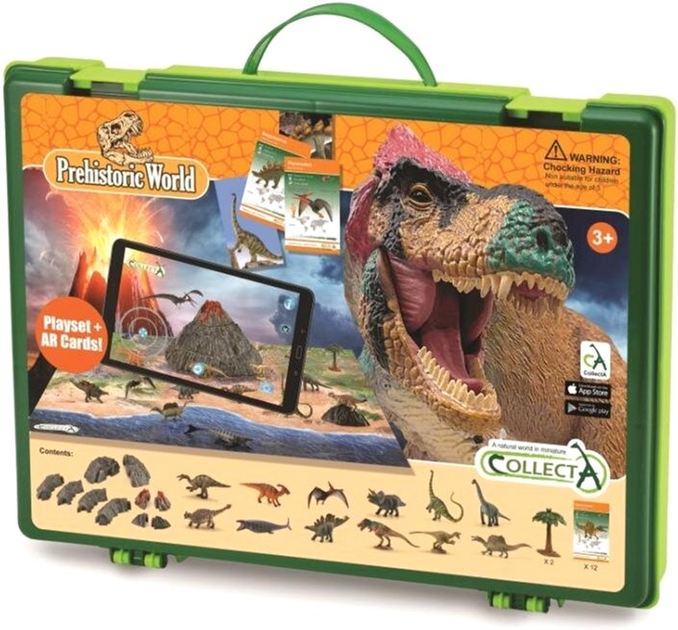 Набір фігурок Collecta Prehistoric World Dino Mini Box з аксесуарами 12 шт (4892900011844) - зображення 1