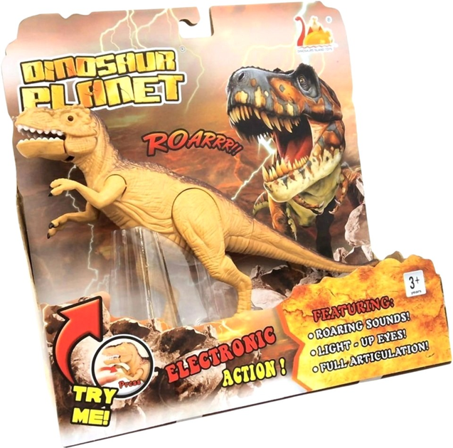 Figurka Maksik Dinozaur Tyranozaur T-Rex ze światłem i dźwiękiem (6920177287599) - obraz 2