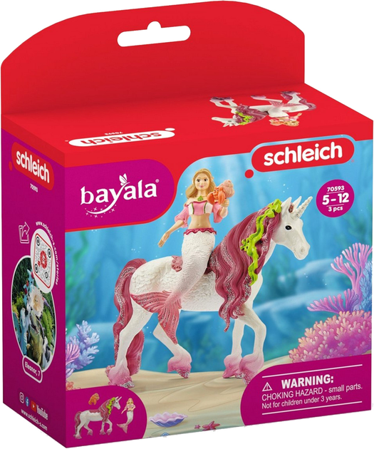 Набір фігурок Schleich Bayala Русалочка Фея на підводному єдинорозі (4059433162881) - зображення 1