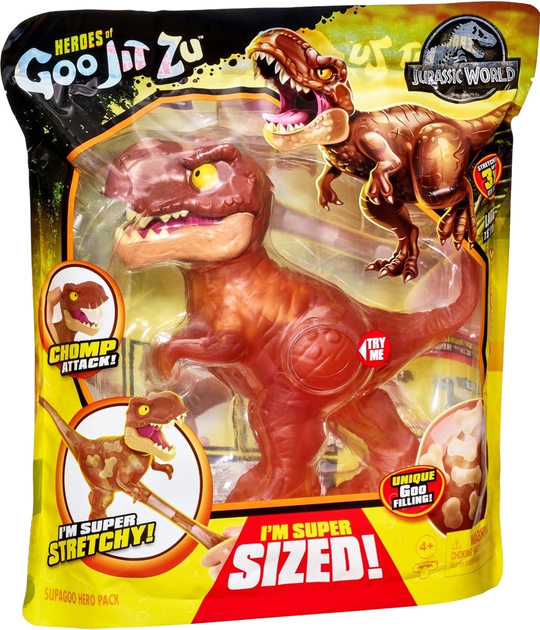 Фігурка TM Toys Goo Jitzu Jurrasic World Supahgoo Тірекс 19.5 см (0630996413074) - зображення 1