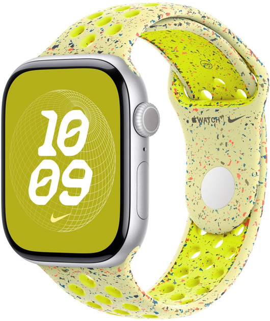 Ремінець Apple Nike Sport Band для Apple Watch 46mm M/L Volt Splash (MXU83) - зображення 1