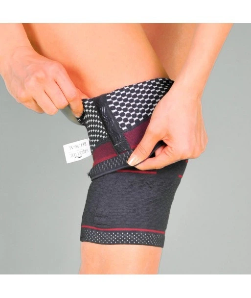Бандаж на колено трикотажный с кольцом и вставками Orthopoint REF-700 фиксатор коленного сустава, Размер S - изображение 3