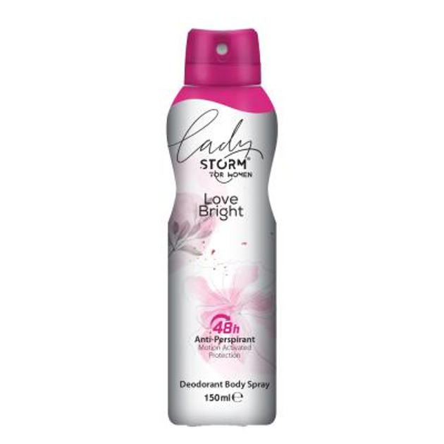Женский дезодорант-антиперспирант LADY STORM для тела Love Bright 150 ...