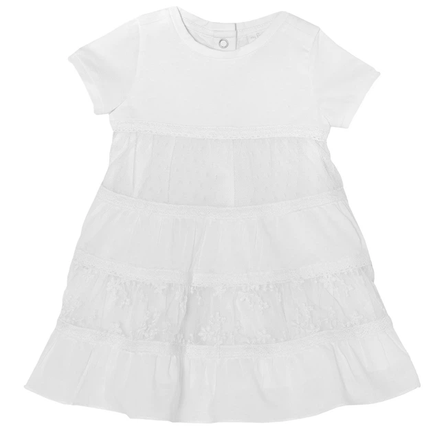 Платье для девочки Chicco 93853.033 86 см Белый - Фото 1 Платье для девочки Chicco 93853.033 86 см Белый - изображение 1