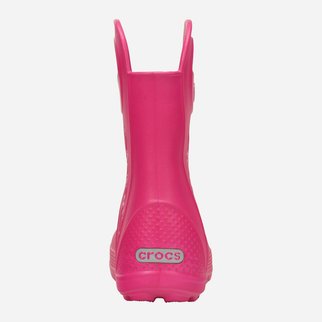 Дитячі гумові чоботи для дівчинки Crocs Handle Rain Boot Kids 12803-6X0 30-31 (C13) Рожеві (887350802450) - зображення 5