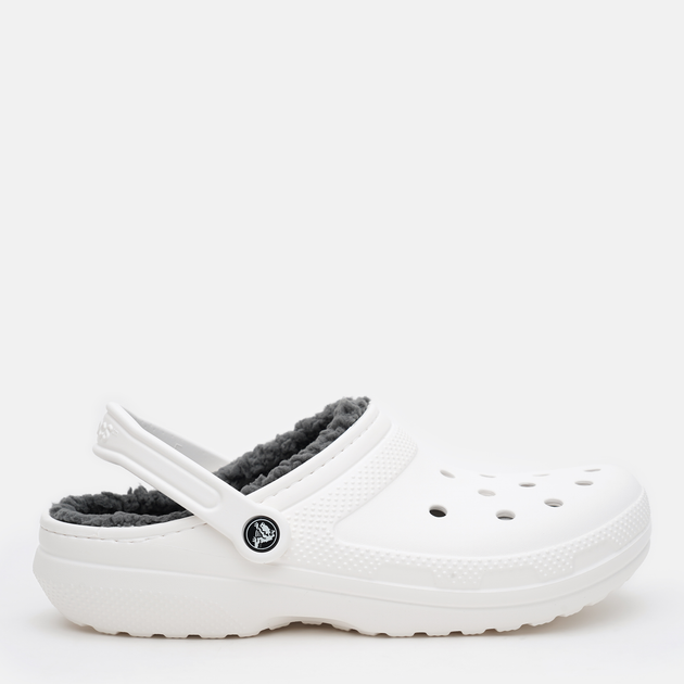 Chodaki damskie ocieplane Crocs Classic Lined Clog 203591-10M 39-40 (M7/W9) Białe (0191448251427) - obraz 1