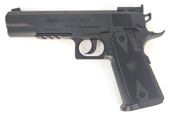 Пневматичний пістолет Win Gun 304 Colt 1911 кал. 4,5мм полимер - зображення 1