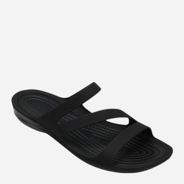 Klapki damskie basenowe Crocs Swiftwater Sandal W 203998-060 36.5 (W6) Czarne (0887350888485) - obraz 2