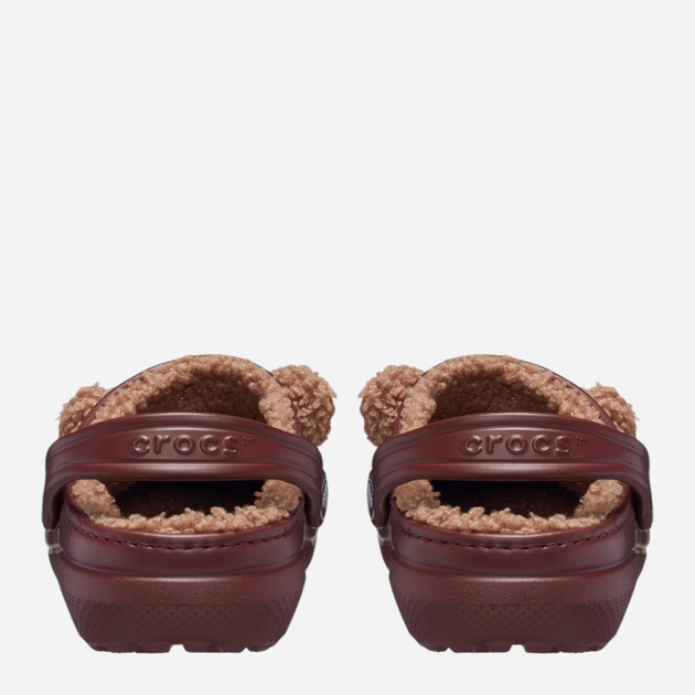 Дитячі крокси-сабо для хлопчика утеплені Crocs Classic Lined Iam Brown Bear Clog Kids T 210019-2FL 24-25 (C8) Коричневі (0196265758791) - зображення 3