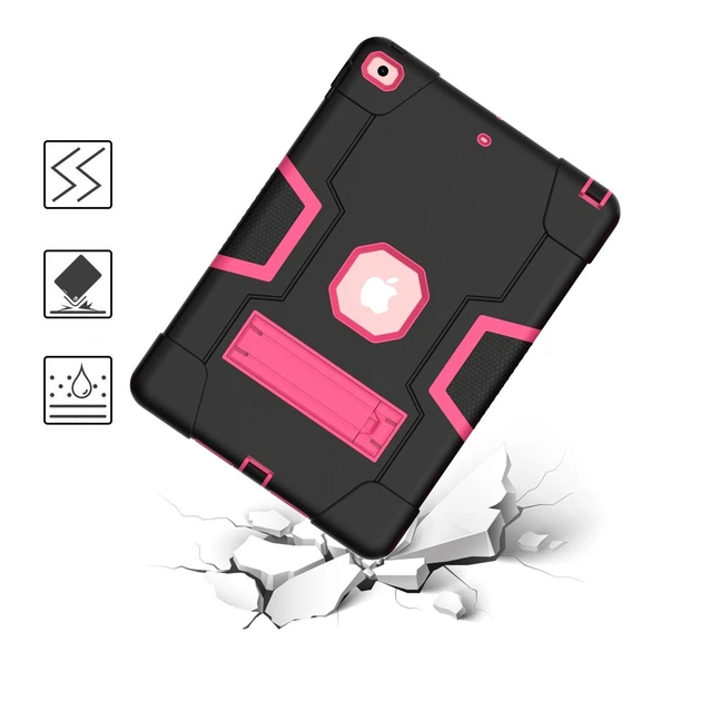 Чехол ARM Pro Apple iPad 5 (9.7") 2017 противоударный с откидной подставкой Black/Rose - изображение 5