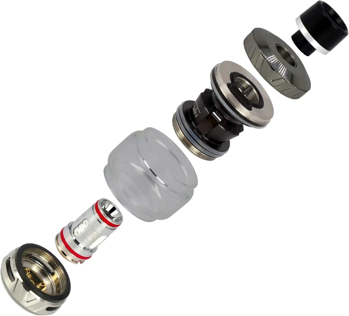 Бак для вейпа на испарителях Uwell CROWN 5 24mm 5ml Black (16433) - изображение 2