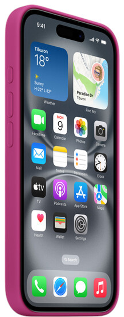 Etui Apple iPhone 16 Silicone Case MagSafe Fuchsia (MYY53ZM/A) - obraz 2