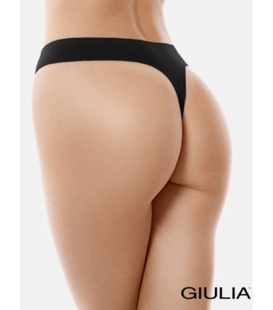 Безшовні жіночі трусики-стрінг із заниженою талією - Giulia - STRING BRIEFS - XS - Black (Чорний) - Фото 1 Безшовні жіночі трусики-стрінг із заниженою талією - Giulia - STRING BRIEFS - XS - Black (Чорний) - зображення 1